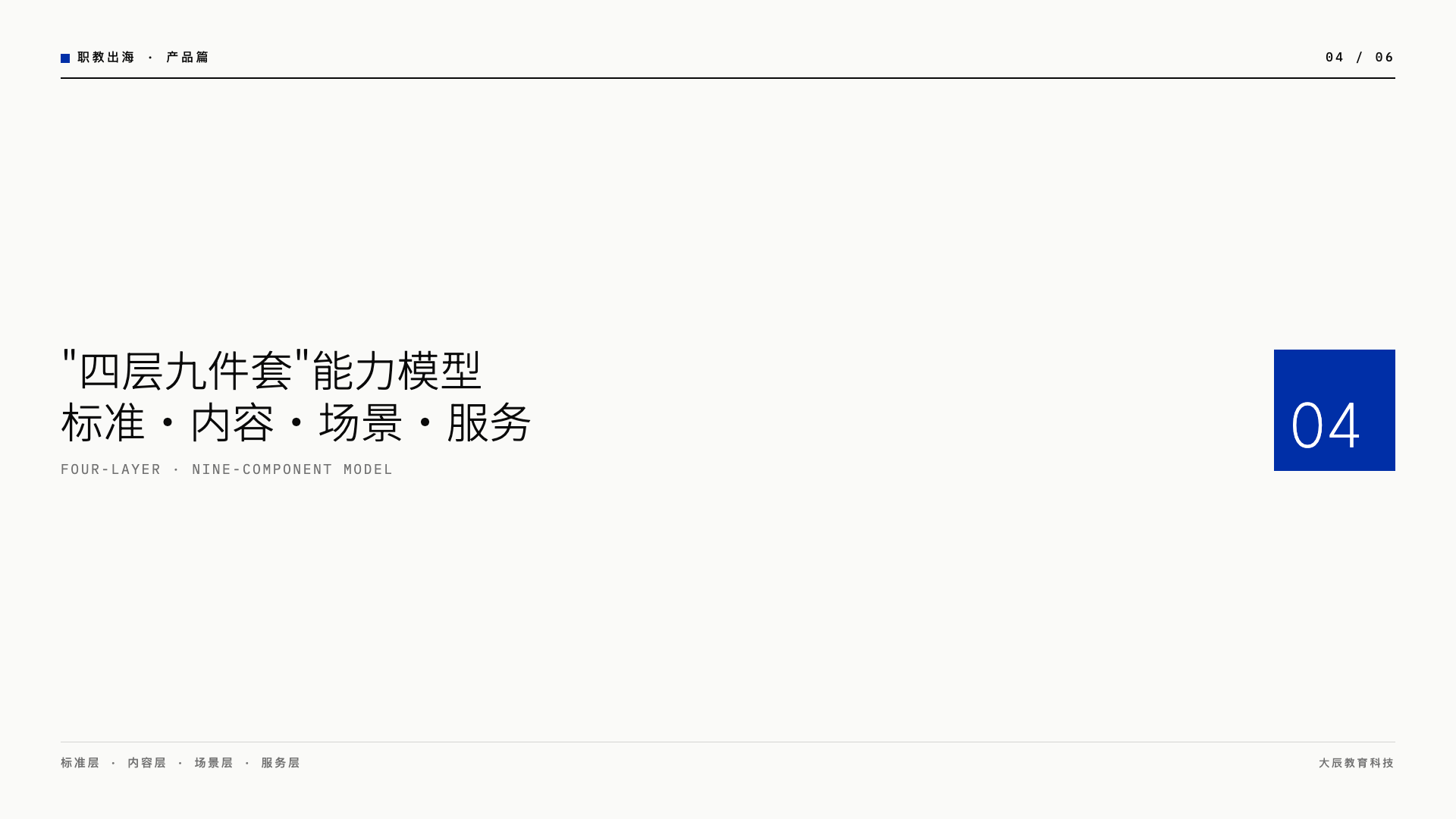 职教出海到底输出什么?"四层九件套"能力模型解析